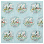 New York Lighthouse Fabric