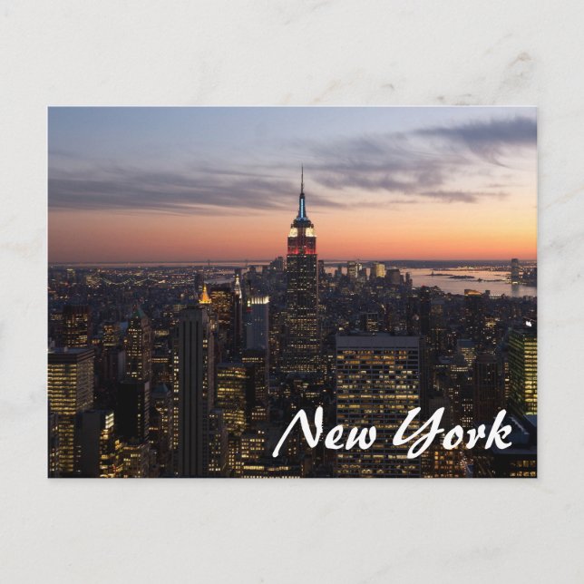 New York Lights Postcard (Front)