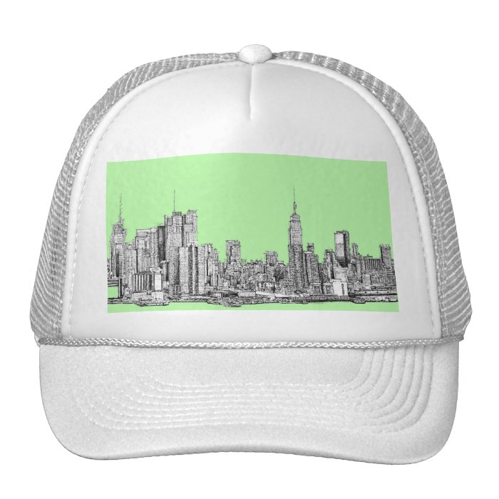 New York lime green Hats