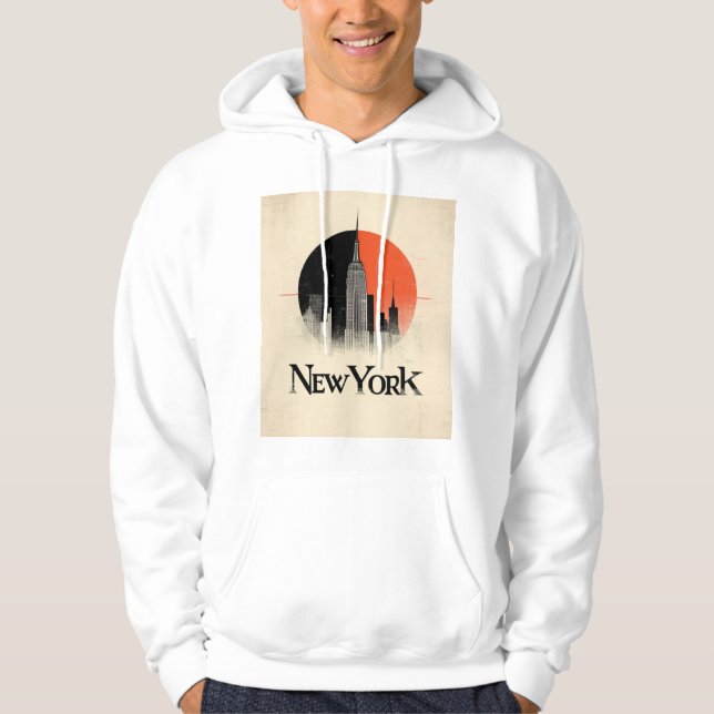New York Limited Edition – 1960s Style Graphic Hoodie (Front)
