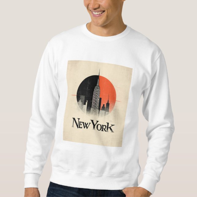 New York Limited Edition – 1960s Style Graphic Sweatshirt (Front)