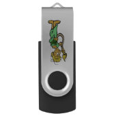 New York Lion Cartoon USB Flash Drive (Front Vertical)