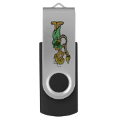 New York Lion Cartoon USB Flash Drive (Back (Vertical))