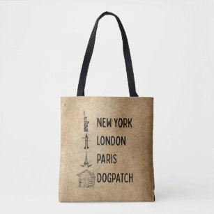 Paris London New York Tote Bags