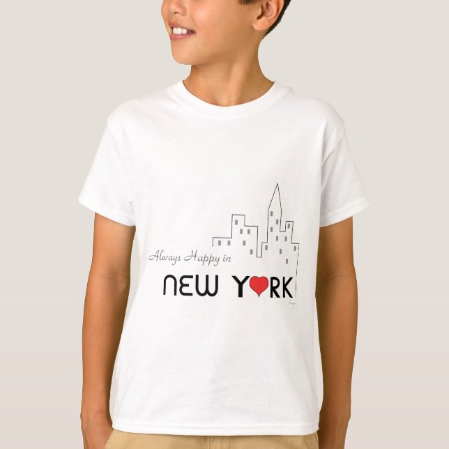 New York, Love, Heart, Cool T-Shirt (Front)