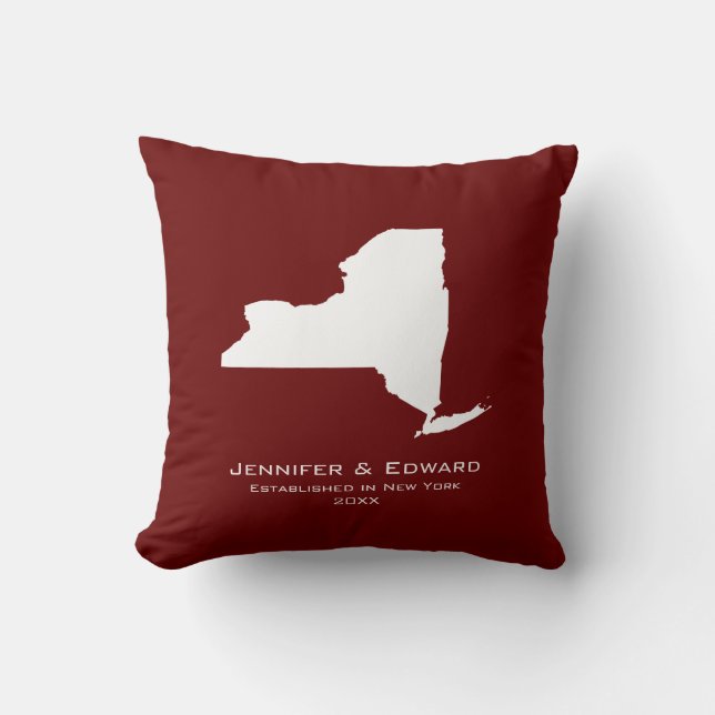 New York  Love Throw Pillow (Front)