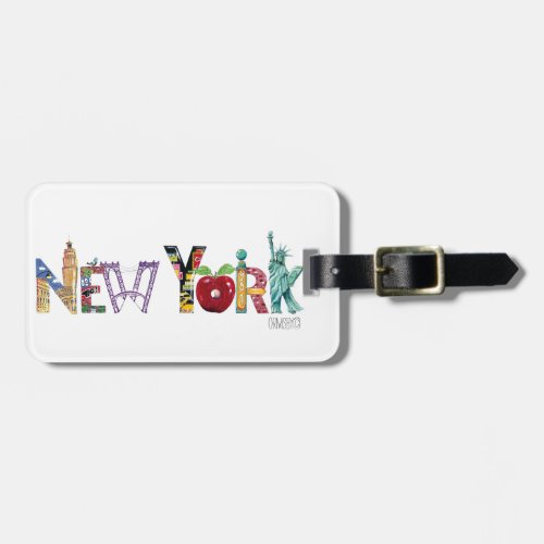 New York luggage tag