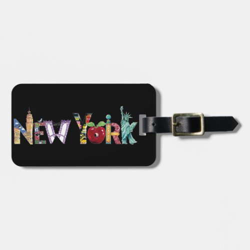 New York luggage tag