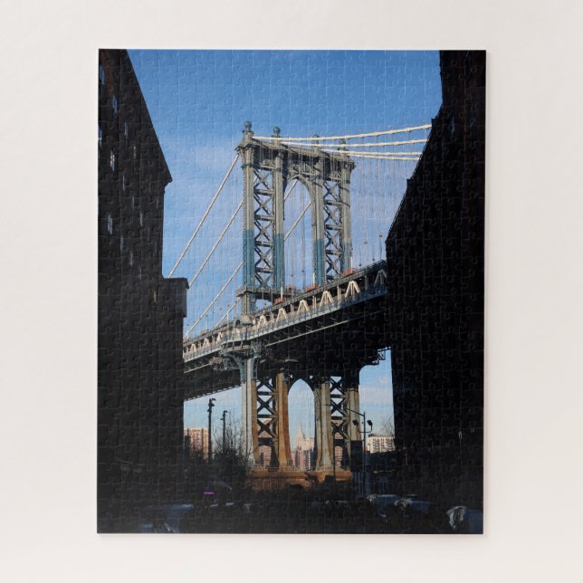 New York - Manhattan Bridge Jigsaw Puzzle (Vertical)