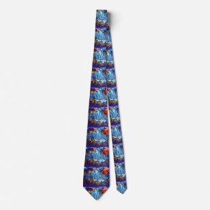New York Manhattan Skyline Neck Tie