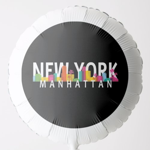 New York Manhattan skyline with palms Balloon