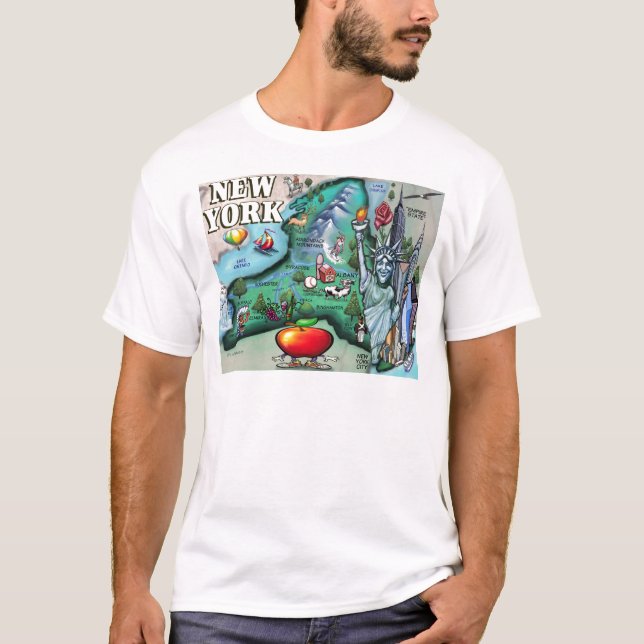 New York Map T-Shirt (Front)