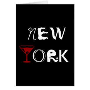New York Martini Card