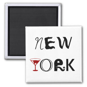 New York Martini Magnet