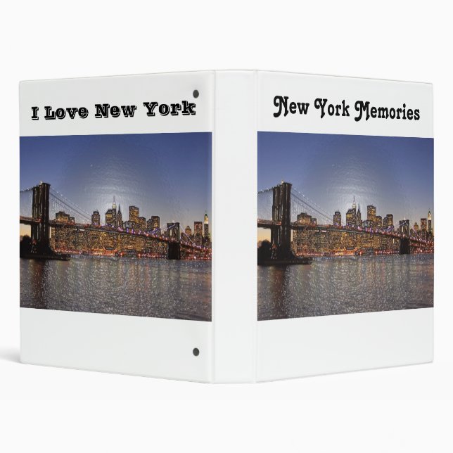 New York Memories Notebook Binder (Background)