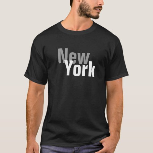 New York Mens Basic Dark T_Shirt