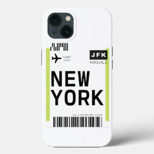 New York Mini Boarding Pass iPhone 13 Case