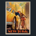 New York Minute Postcard<br><div class="desc">Anderson Design Group is an award-winning illustration and design firm in Nashville, Tennessee. Founder Joel Anderson directs a team of talented artists to create original poster art that looks like classic vintage advertising prints from the 1920s to the 1960s.</div>