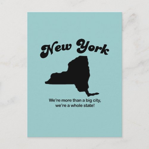 New York Motto _ A whole state Postcard