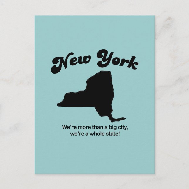 New York Motto - A whole state Postcard (Front)