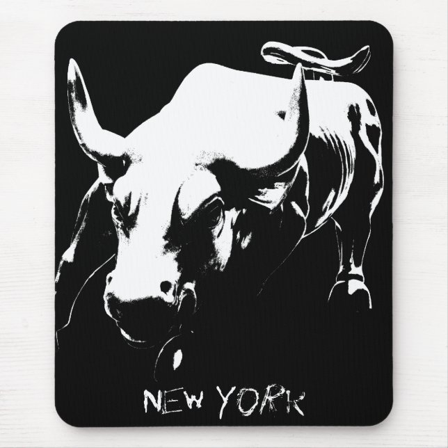 New York Mousepad Bull Landmark New York Gifts (Front)