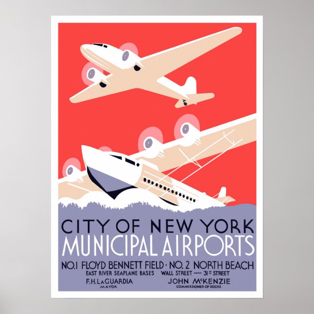 New York Municipal Airports Poster (Front)