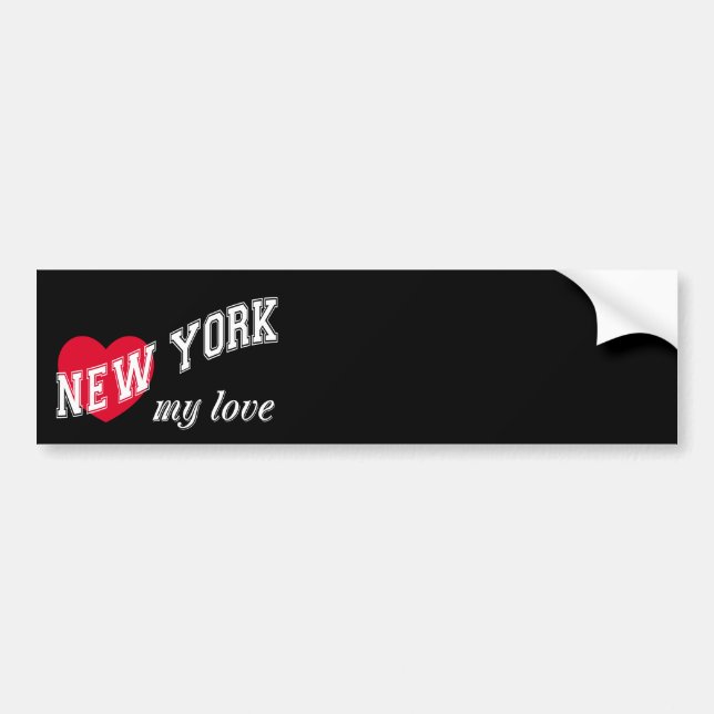 New York my love Bumper Sticker (Front)