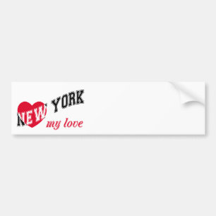 New York my love Bumper Sticker