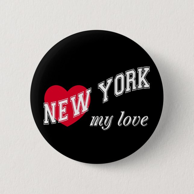 New York my love Button (Front)
