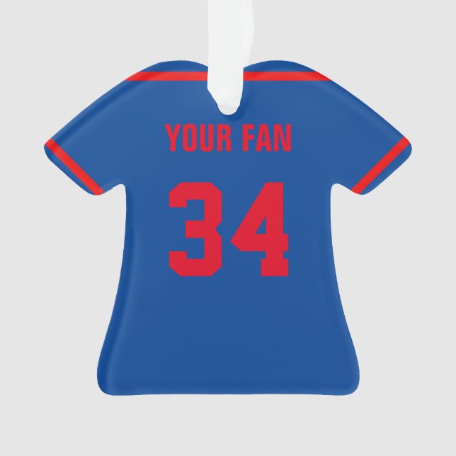 New York National Baseball Jersey Ornament (Front)