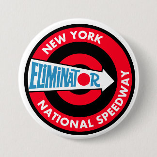 New York National Speedway Vintage sign Pinback Button