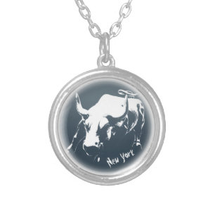 New York Necklace Bull Statue NYC Souvenir