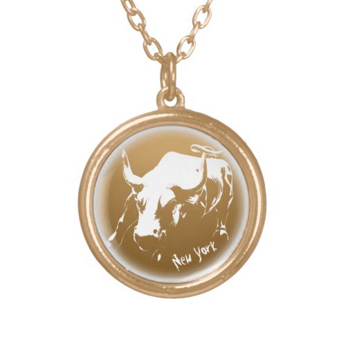 New York Necklace Bull Statue NYC Souvenir