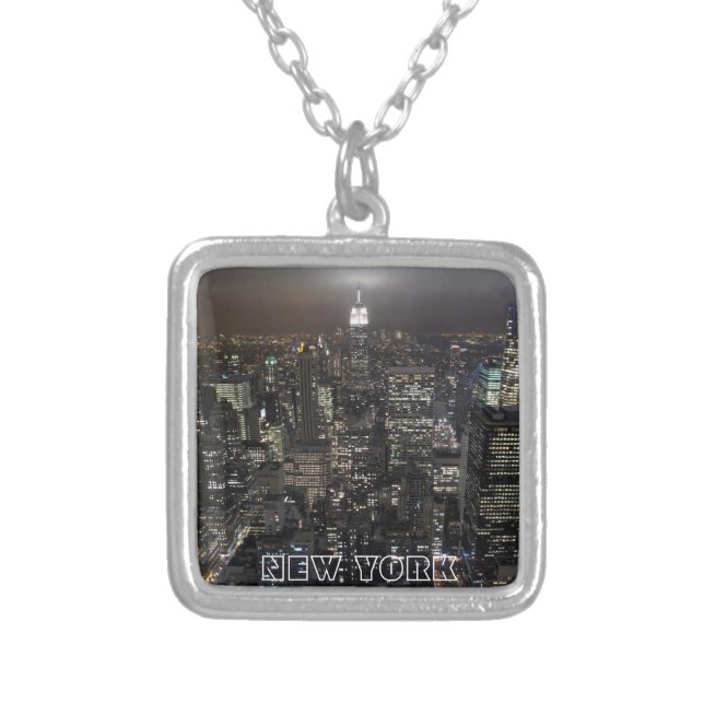 New York Necklace Cool New York Souvenir Jewelry (Front)