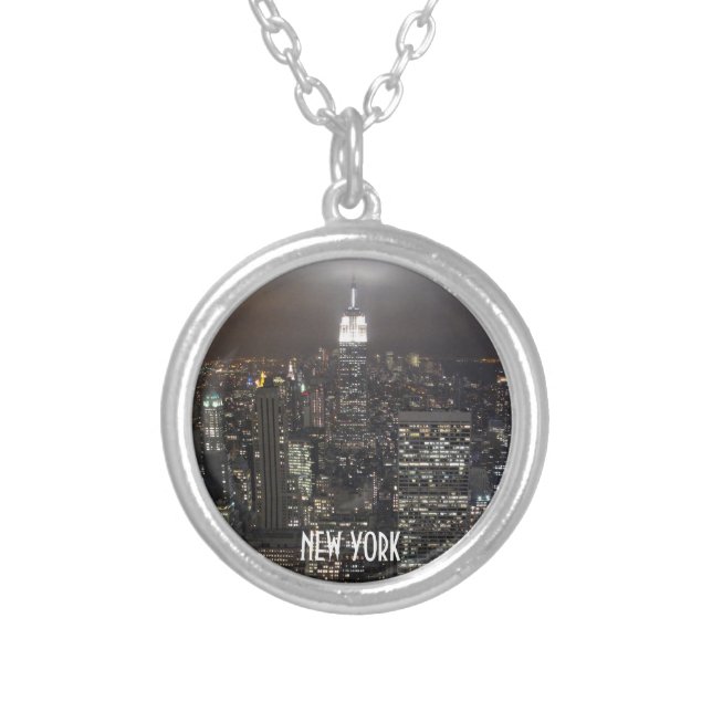 New York Necklace Cool New York Souvenir Jewelry (Front)