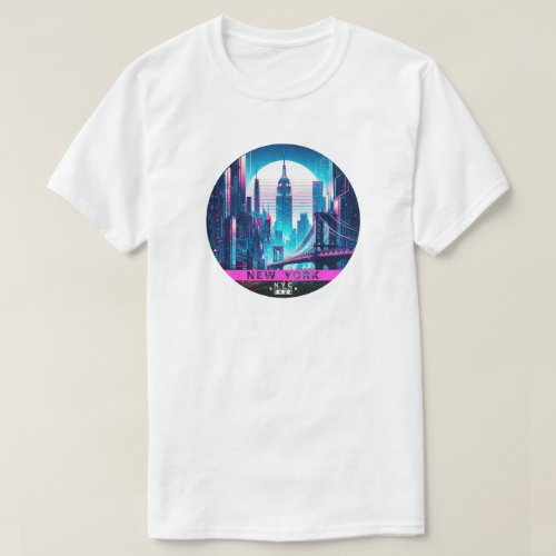 New York _ Neon Fantasy T_Shirt