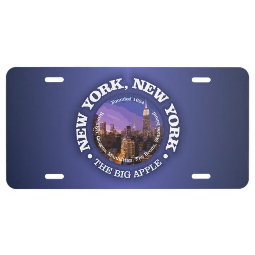 New York New York cities License Plate