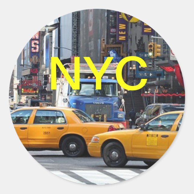 New York, New York Classic Round Sticker (Front)