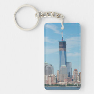 New York, New York. Manhattan City Skyline Keychain