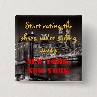 New York New York Pinback Button