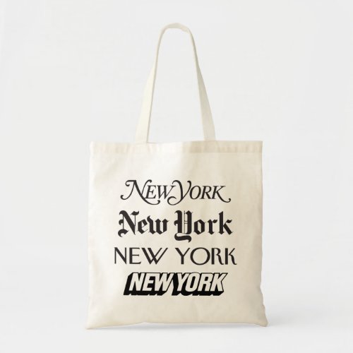 New York New York Tote bag