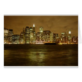 New York Night Card (Front Horizontal)
