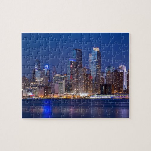 New York night skyline Jigsaw Puzzle