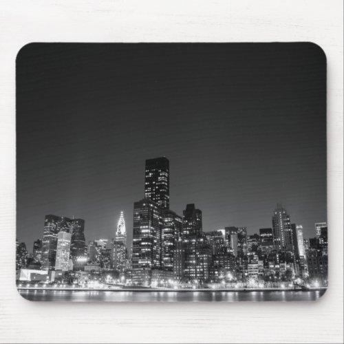 New York Night Skyline Mouse Pad
