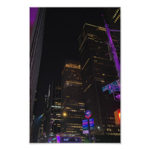 New York Nights – Illuminated Skyline Photography Photo Print