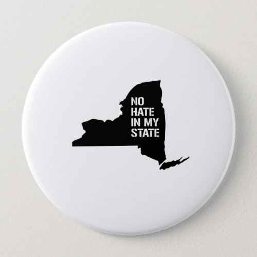 New York No Hate In My State Button