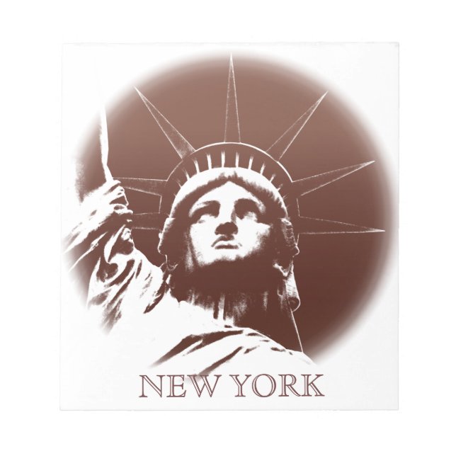 New York Notepad Custom Statue of Liberty Souvenir (Front)
