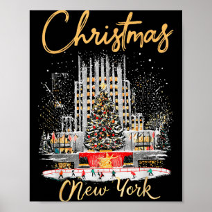 New York Ny Christmas Girl Trip Matching Poster