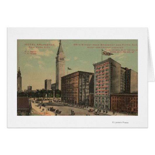 New York, NY - Hotel Arlington Near Cards (Front Horizontal)