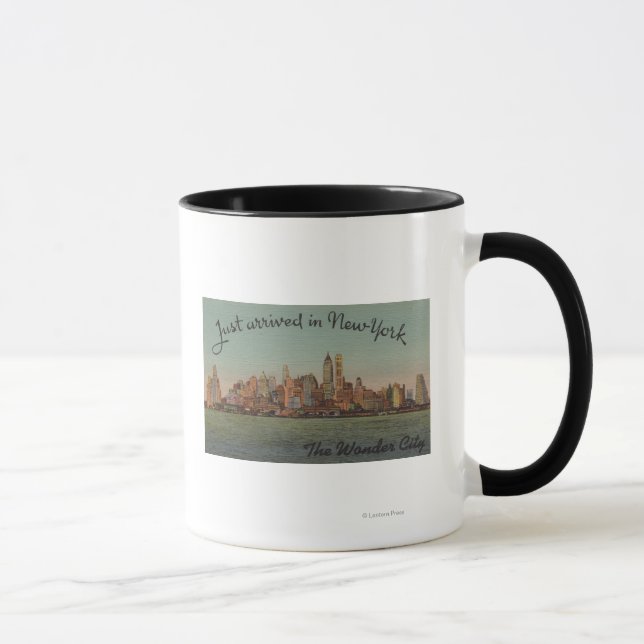 New York, NY - Just Arrived - The Wonderful City Mug (Right)